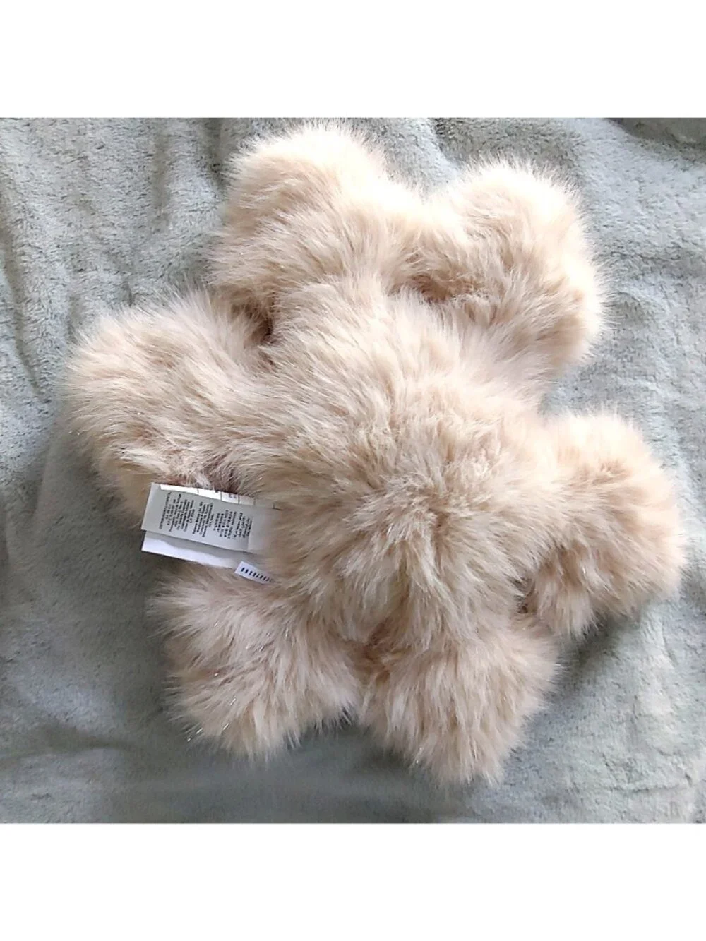 Pottery Barn Sparkle Faux Fur Snowflake Pillow 18